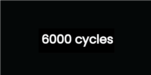 6000 full cycle warranty | 20 000 Rounds of Golf | Consistent Performance